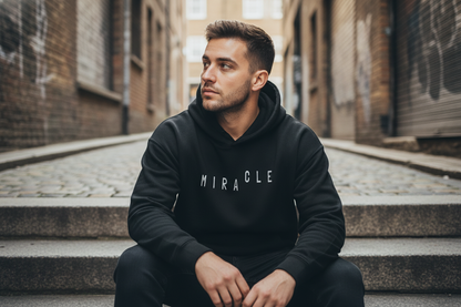 Black Hoodie with Creative Back Artwork